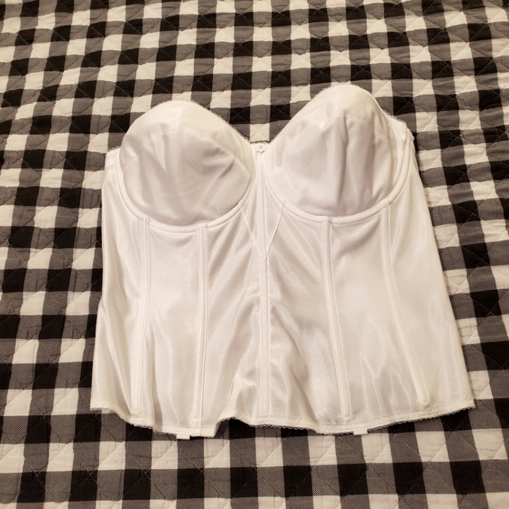 Dominique 42D White Corset
